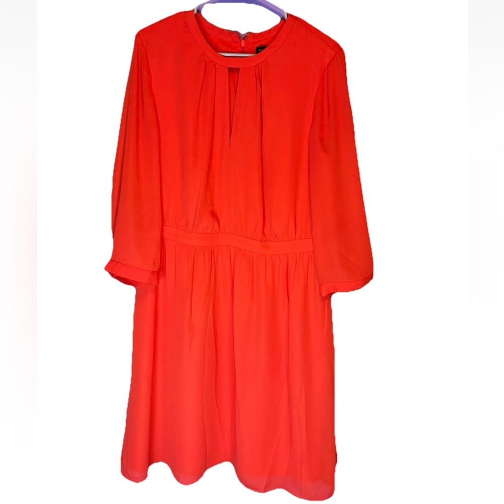 Banana Republic Woman’s Red Dress 3/4 Sleeve Size 12